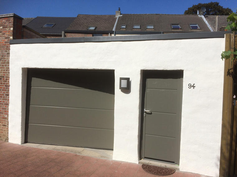 Hörmann - Klassieke garagepoort L-profilering Grijs, uit staal