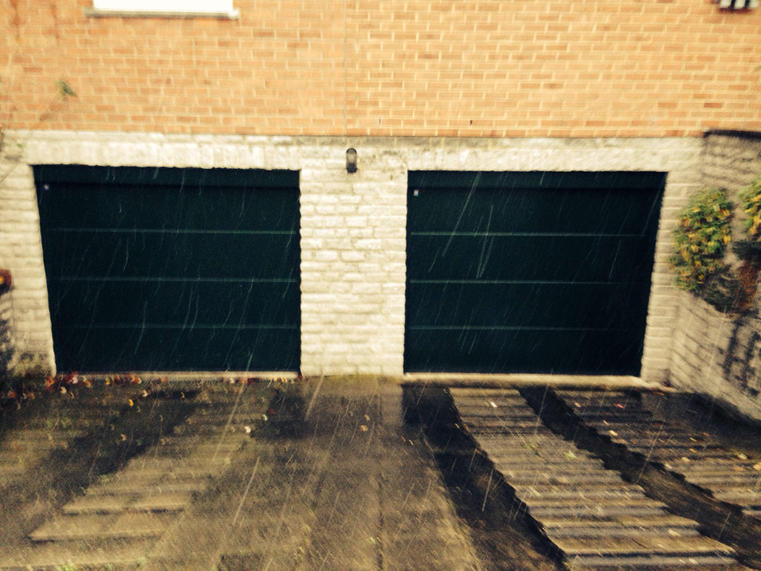 Hörmann - Porte de garage classique Rainures-L Noir, en acier