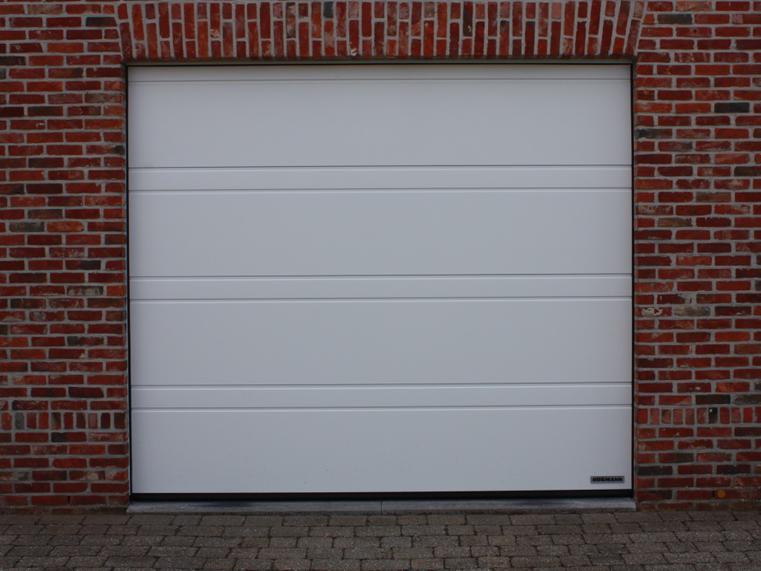 Hörmann - Klassieke garagepoort D-profilering Wit, uit staal