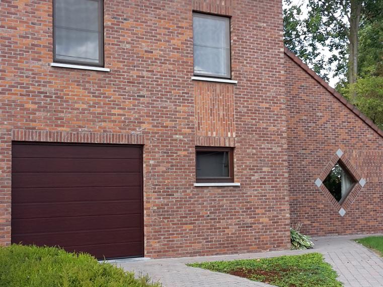Hörmann - Klassieke garagepoort M-profilering Houtlook, uit staal