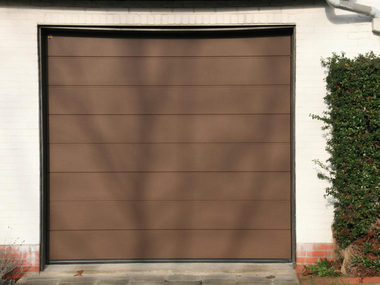 Hörmann - Klassieke garagepoort M-profilering Bruin, uit staal