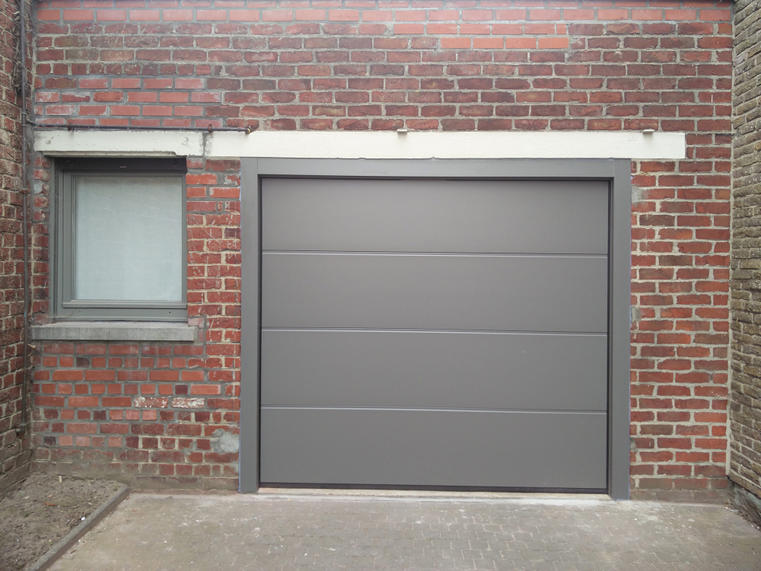 Hörmann - Klassieke garagepoort L-profilering Grijs, uit staal
