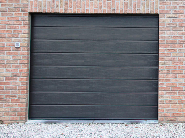 Hörmann - Klassieke garagepoort M-profilering Grijs, uit staal