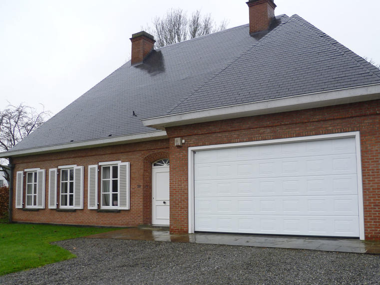 Hörmann - Klassieke garagepoort Casette Wit, uit staal