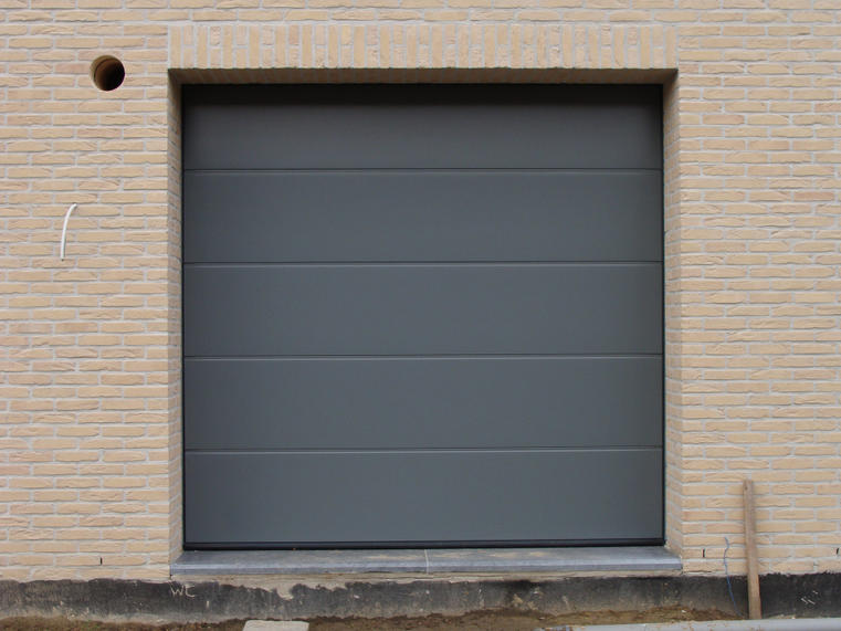 Hörmann - Klassieke garagepoort L-profilering Grijs, uit staal