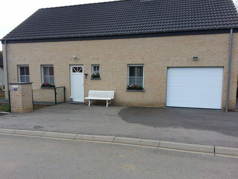 Hörmann - Porte de garage classique Rainures-L Blanc, en acier