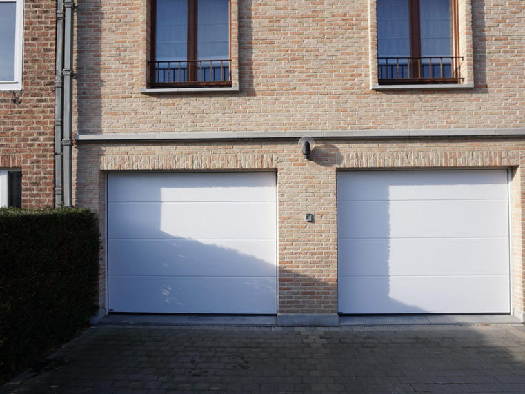 Hörmann - Klassieke garagepoort L-profilering Wit, uit staal