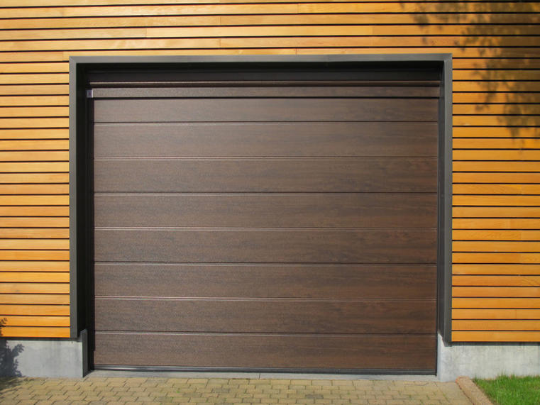 Hörmann - Klassieke garagepoort M-profilering Houtlook, uit staal