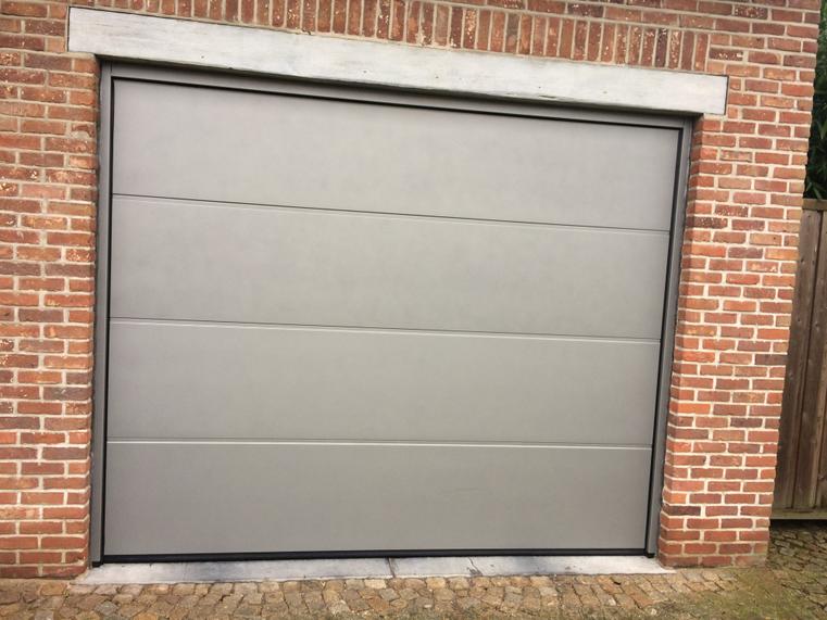 Hörmann - Klassieke garagepoort L-profilering Grijs, uit staal