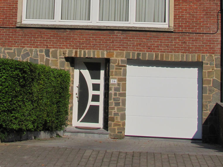 Hörmann - Klassieke garagepoort L-profilering Wit, uit staal