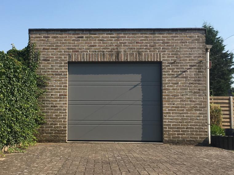 Hörmann - Klassieke garagepoort D-profilering Grijs, uit staal
