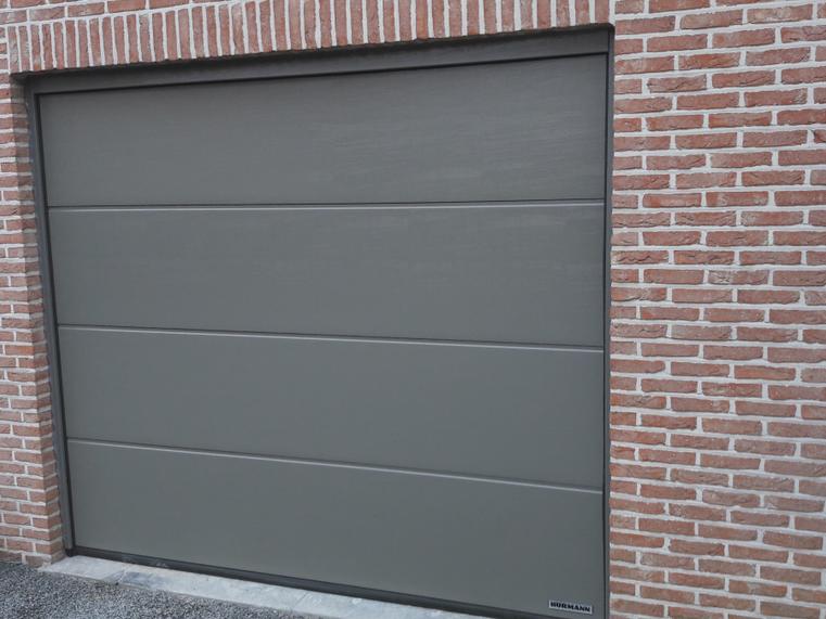 Hörmann - Klassieke garagepoort L-profilering Grijs, uit staal