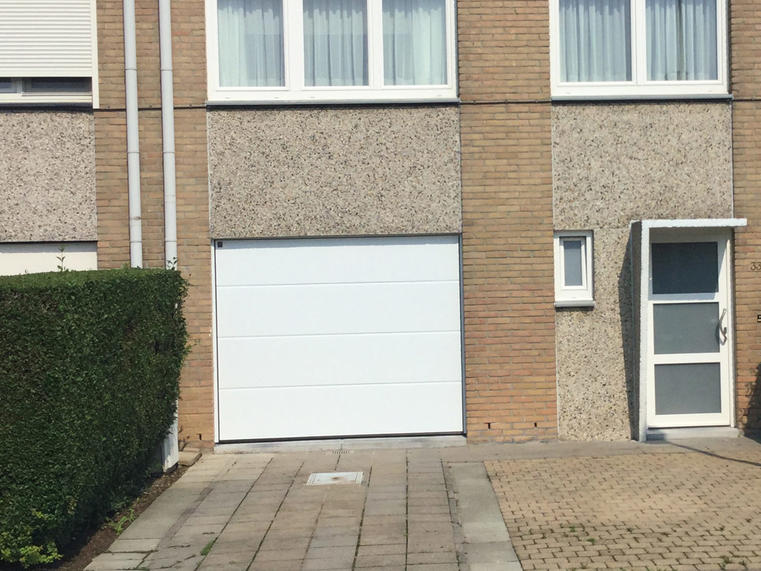 Hörmann - Klassieke garagepoort L-profilering Wit, uit staal