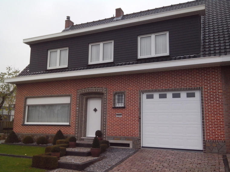 Hörmann - Klassieke garagepoort Casette Wit, uit staal