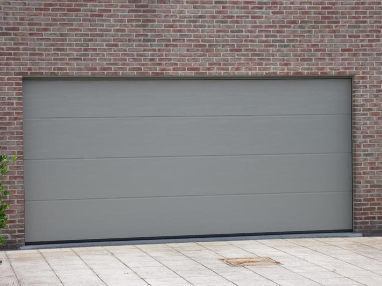 Hörmann - Klassieke garagepoort L-profilering Grijs, uit staal