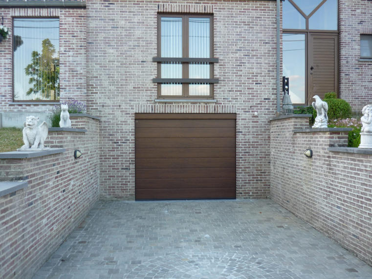 Hörmann - Klassieke garagepoort M-profilering Houtlook, uit staal