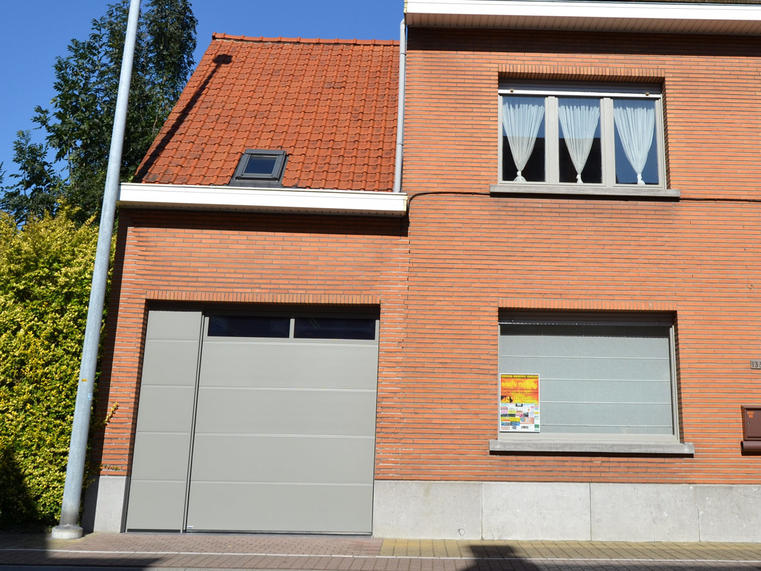 Hörmann - Klassieke garagepoort L-profilering Grijs, uit staal