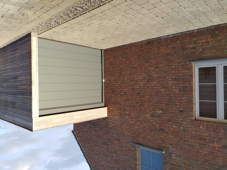 Hörmann - Klassieke garagepoort M-profilering Grijs, uit staal