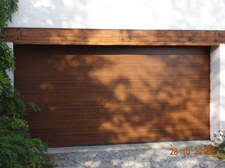 Hörmann - Klassieke garagepoort M-profilering Houtlook, uit aluminium