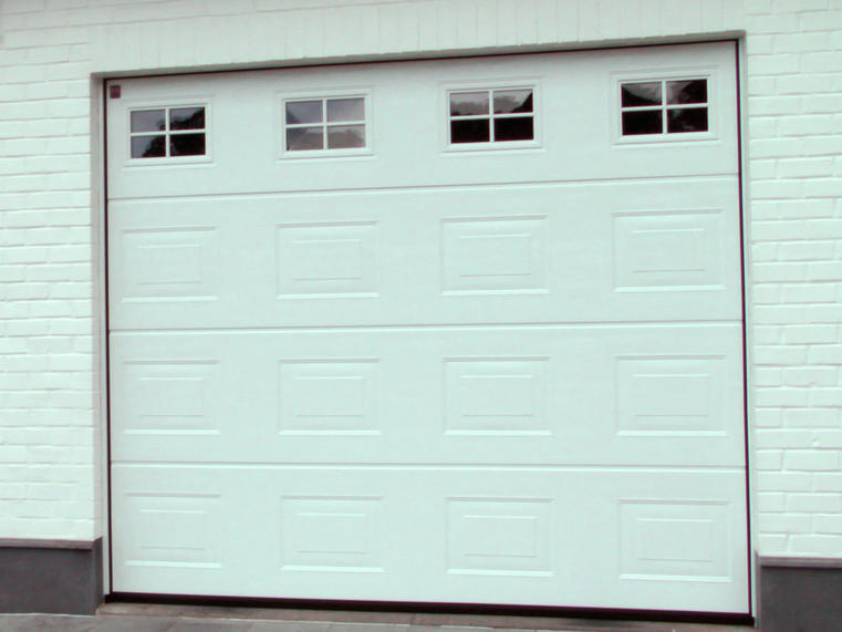 Hörmann - Klassieke garagepoort Casette Wit, uit staal