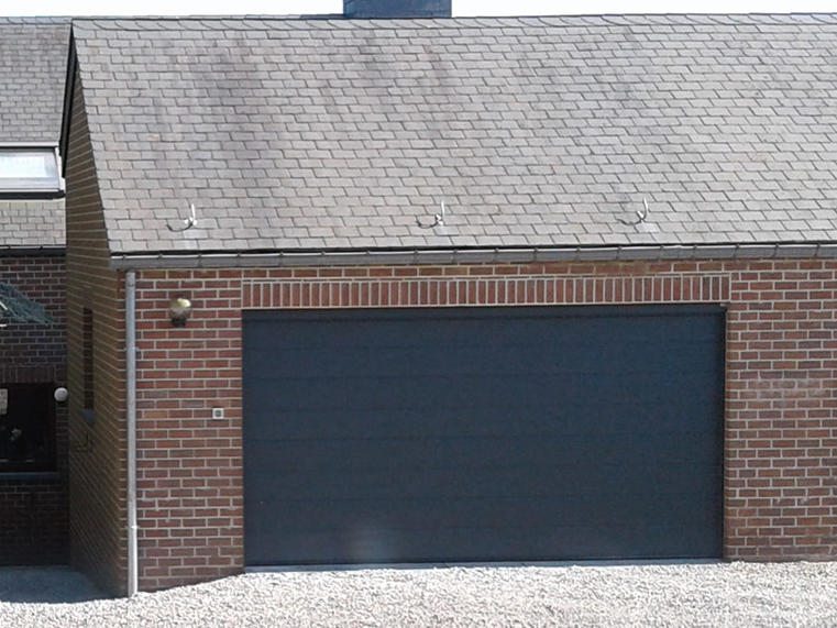 Hörmann - Klassieke garagepoort M-profilering Grijs, uit staal