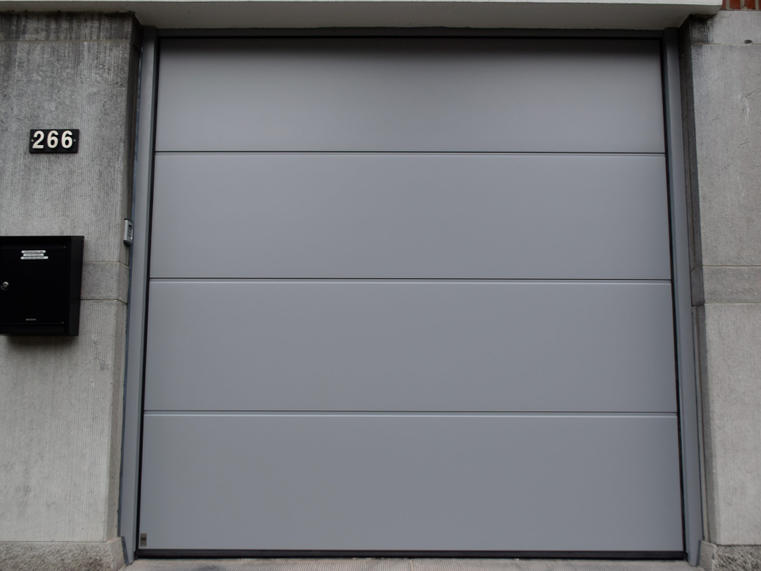 Hörmann - Klassieke garagepoort L-profilering Grijs, uit staal