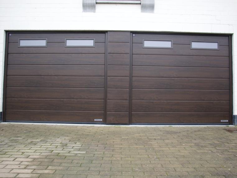 Hörmann - Klassieke garagepoort M-profilering Bruin, uit staal