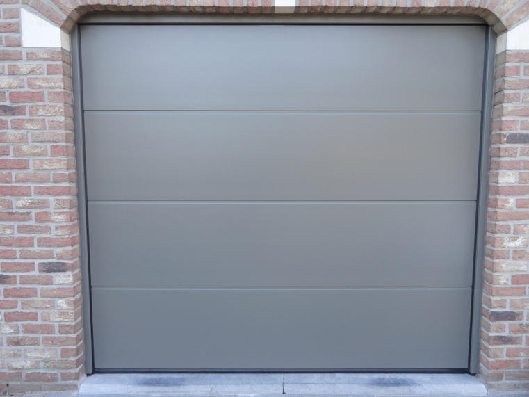 Hörmann - Klassieke garagepoort L-profilering Grijs, uit staal