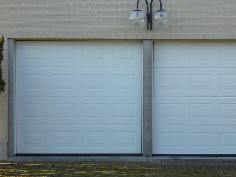 Hörmann - Klassieke garagepoort Casette Wit, uit staal