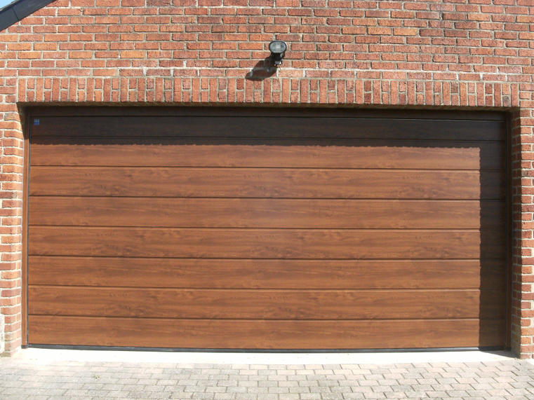 Hörmann - Klassieke garagepoort M-profilering Houtlook, uit staal