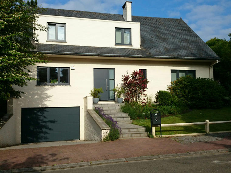 Hörmann - Klassieke garagepoort L-profilering Grijs, uit staal