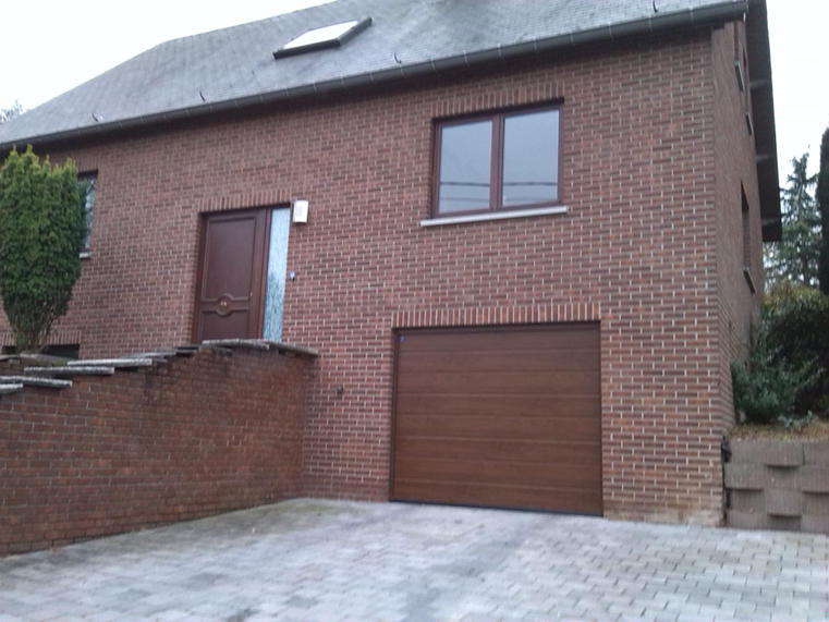 Hörmann - Klassieke garagepoort M-profilering Houtlook, uit staal
