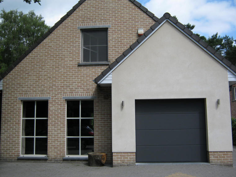 Hörmann - Klassieke garagepoort L-profilering Grijs, uit staal
