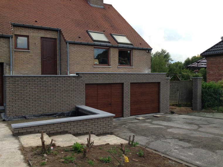 Hörmann - Klassieke garagepoort L-profilering Houtlook, uit staal