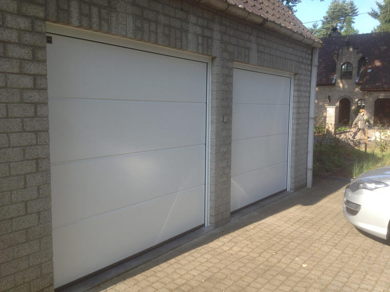 Hörmann - Klassieke garagepoort  Wit, uit staal