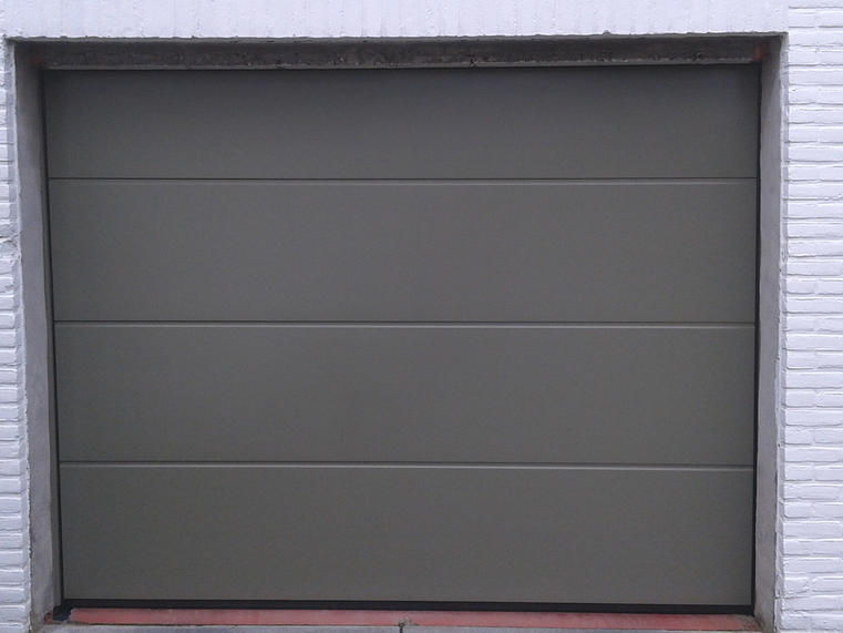 Hörmann - Klassieke garagepoort L-profilering Grijs, uit staal