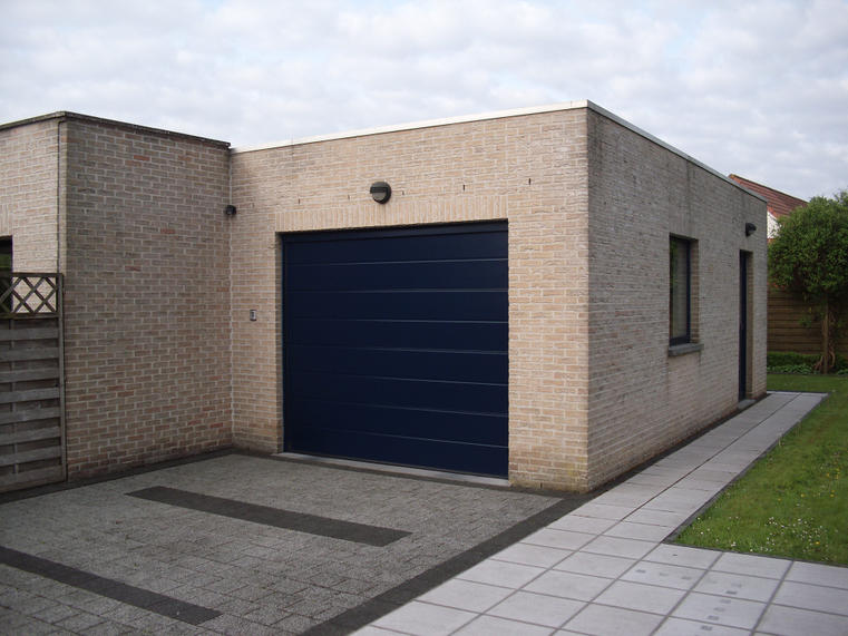 Hörmann - Klassieke garagepoort M-profilering Blauw, uit staal