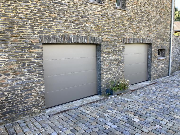 Hörmann - Klassieke garagepoort L-profilering Grijs, uit staal