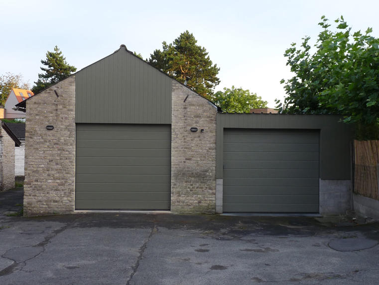 Hörmann - Klassieke garagepoort L-profilering Grijs, uit staal
