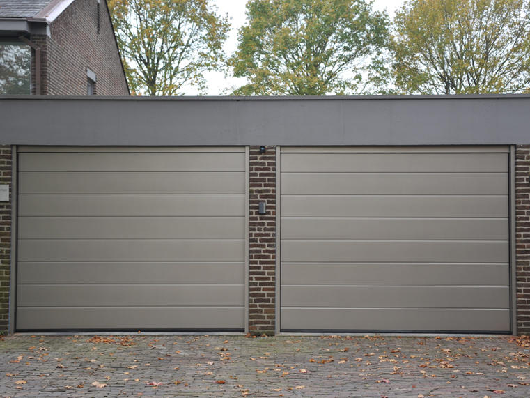 Hörmann - Klassieke garagepoort M-profilering Grijs, uit staal