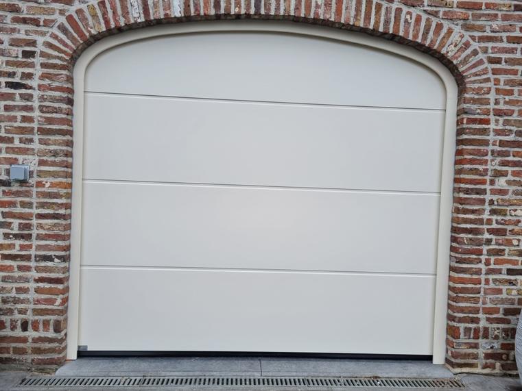 Hörmann - Klassieke garagepoort L-profilering Wit, uit staal