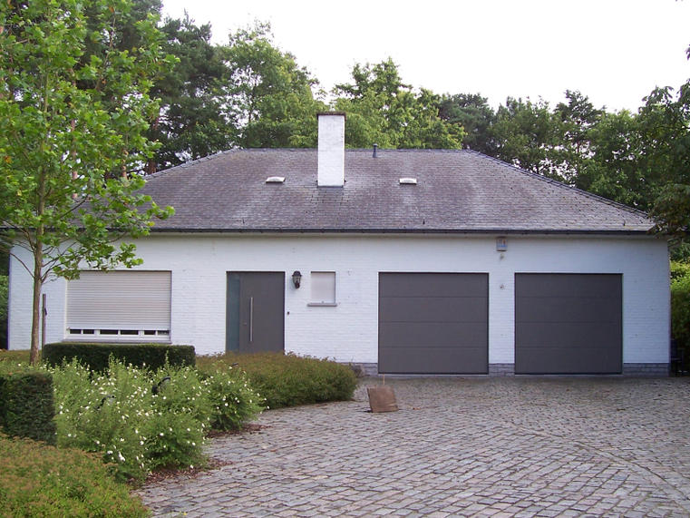 Hörmann - Porte de garage classique Rainures-L Gris, en acier