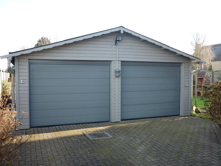 Hörmann - Klassieke garagepoort M-profilering Grijs, uit staal
