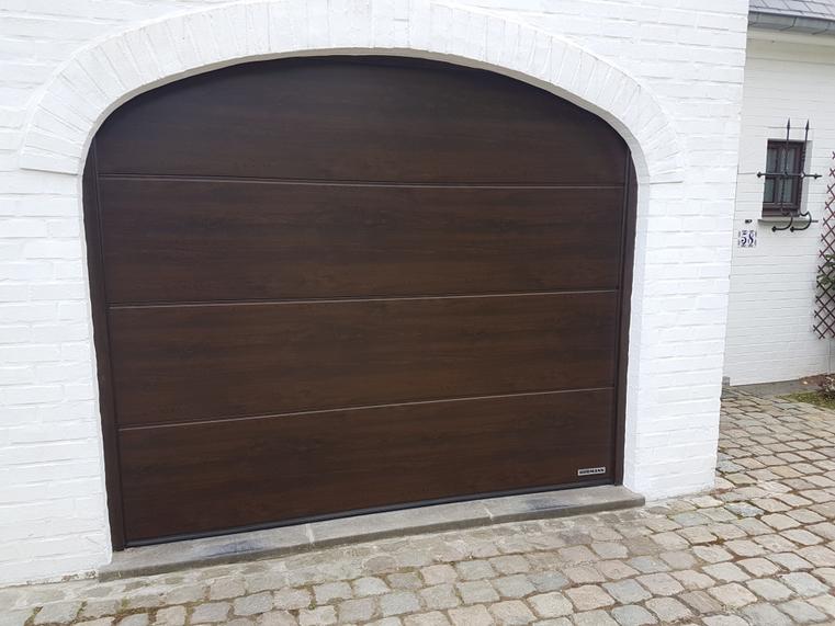 Hörmann - Porte de garage rustique Rainures-L Aspect bois, en acier