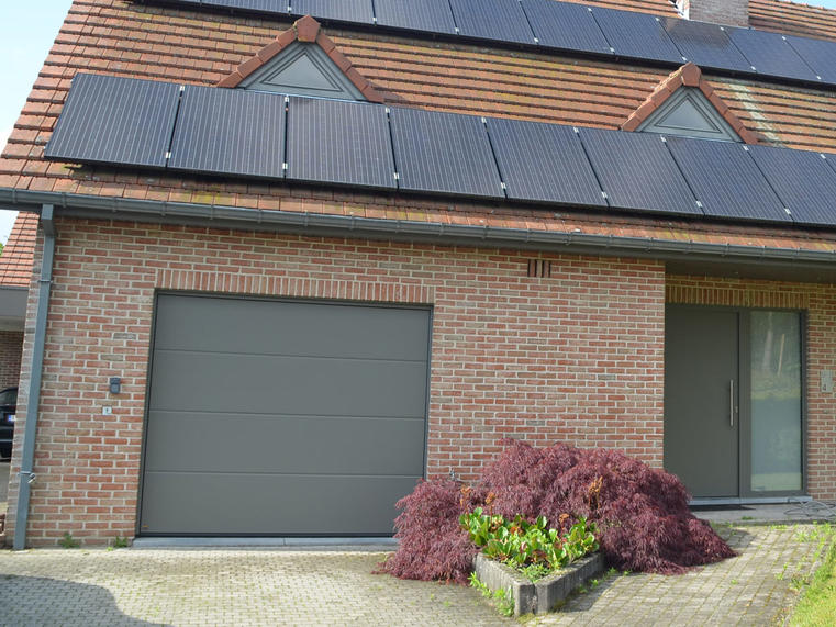 Hörmann - Klassieke garagepoort L-profilering Grijs, uit staal