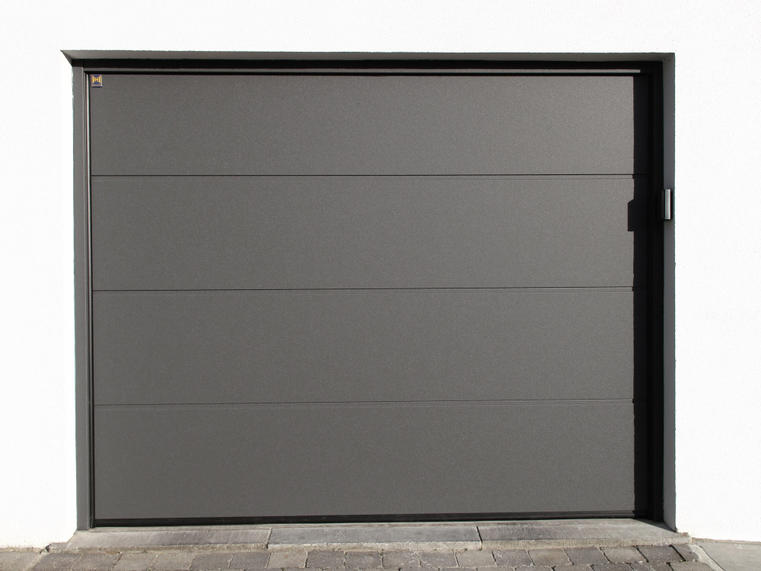 Hörmann - Klassieke garagepoort L-profilering Grijs, uit staal