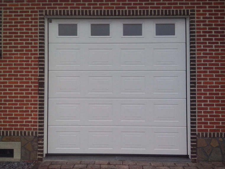 Hörmann - Klassieke garagepoort Casette Wit, uit staal
