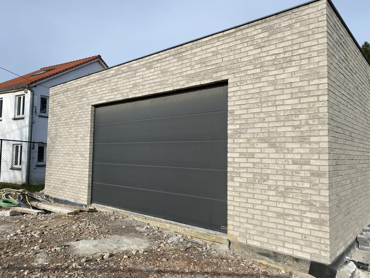 Hörmann - Moderne garagepoort L-profilering Grijs, uit staal