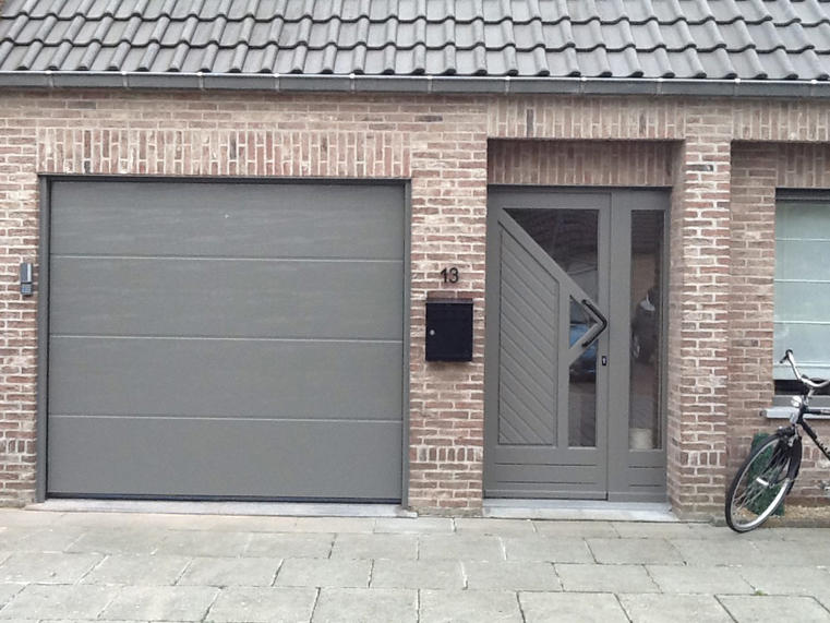 Hörmann - Klassieke garagepoort L-profilering Grijs, uit staal