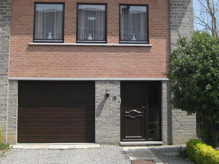 Hörmann - Klassieke garagepoort M-profilering Houtlook, uit staal